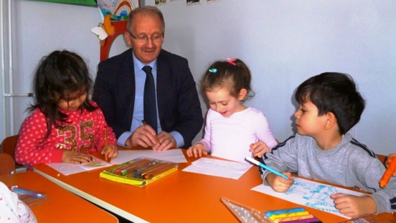 İl Milli Eğitim Müdürü Dr. Hüseyin GÜNEŞ, Kumru Hatun Anaokulunu ziyaret etti