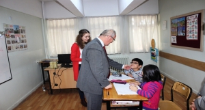 İl Milli Eğitim Müdürü Dr. Hüseyin GÜNEŞ den Lokman Hekim İşitme Engelliler İlk ve Ortaokuluna Ziyaret