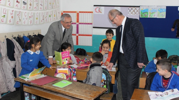 İl Milli Eğitim Müdürü Dr. Hüseyin GÜNEŞ Ezinepazar Atatürk İlk ve Ortaokulunu Ziyaret Etti