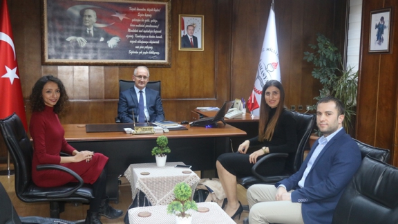 Genç Avukatlar Meclisi İl Milli Eğitim Müdürümüz Dr. Hüseyin GÜNEŞ i Makamında Ziyaret Etti