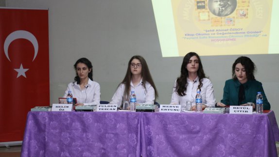 Amasya Sosyal Bilimler Lisesi, Şehit Ahmet Özsoy Kitap Okuma ve Değerlendirme Günleri Projesi Kapsamında  Peyami Safa Romanları Okuma Etkinliği Programı Yaptı