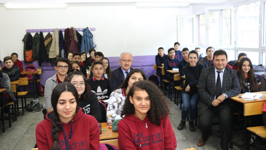 İl Milli Eğitim Müdürümüz Dr. Hüseyin GÜNEŞ, 12 Haziran Anadolu Lisesini Ziyaret Etti