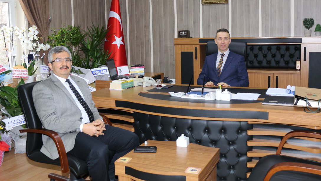 İl Özel İdaresi Genel Sekreteri Ahmet Faruk Aykutlu, İl Milli Eğitim Müdürümüz Doç Dr. İlker Kösterelioğluna Hayırlı Olsun Ziyaretinde Bulundu