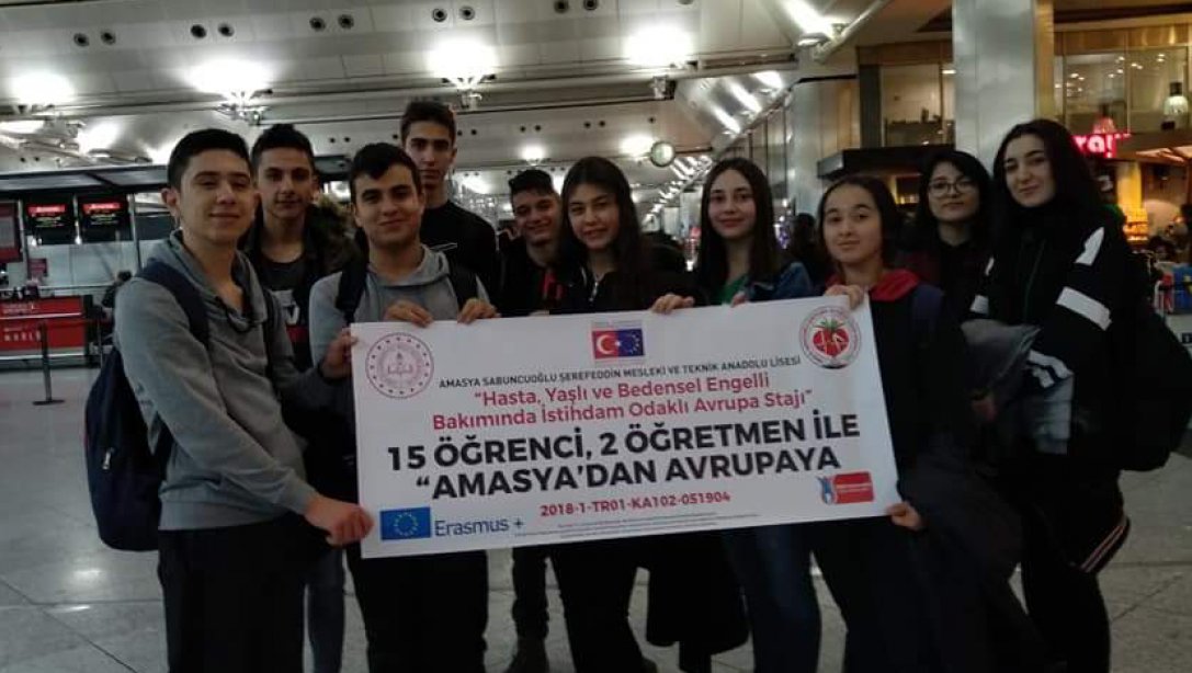 Amasya Sabuncuoğlu Şerefeddin Mesleki Ve Teknik Anadolu Lisesi Kabul Edilen "Hasta, Yaşlı Ve Bedensel Engelli Bakımında İstihdam Odaklı Avrupa Stajı Projesi İle 10 Öğrencimiz Almanyada Staj Eğitimlerini Tamamladı