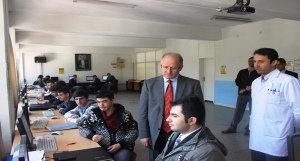 İl Milli Eğitim Müdürü Dr. Hüseyin GÜNEŞ den Mesleki ve Teknik Anadolu Lisesine Ziyaret