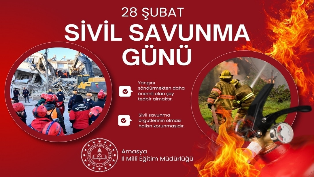 İL MİLLÎ EĞİTİM MÜDÜRÜMÜZ SAYIN MEHMET ALİ KATİPOĞLU'NUN SİVİL SAVUNMA GÜNÜ MESAJI